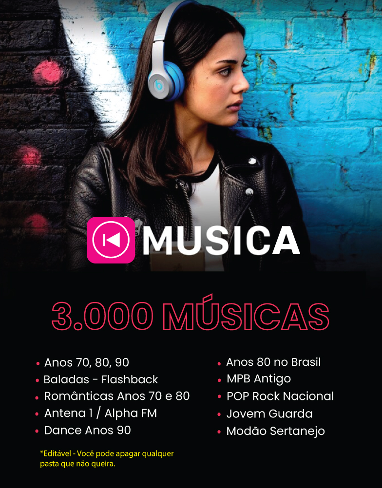 Pacote com 3.000 Músicas - POR EMAIL - Só Musicão